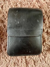 Vintage 1990’s Ex Police Duty Belt, Black Leather Utility Pouch. 