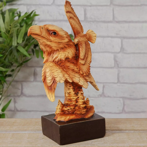 Naturecraft eagles wood effect - eagles,