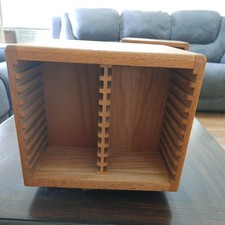 Vtg Pocket Solid Wood Rotating