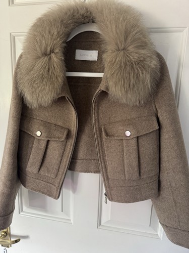 Fox fur cashmere jacket - cashmere,