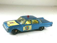 Matchbox Lesney No 55b Ford Fairlane Police Car BPW 1:80 scale 1963