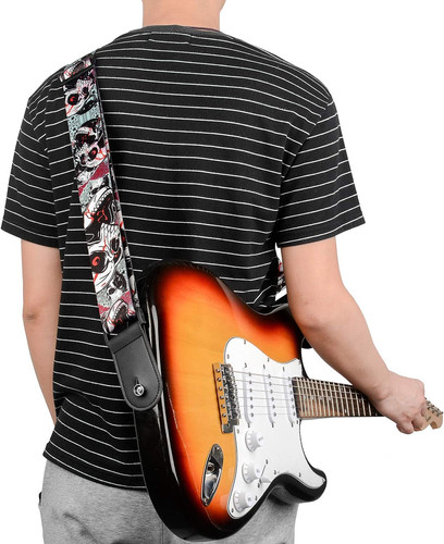 Skull guitar strap - skull,