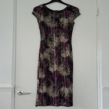 Evita black and purple midi