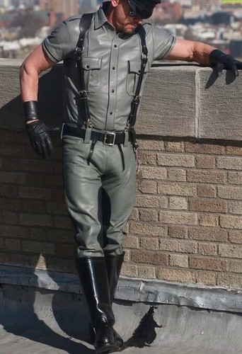 Men real leather - men's,