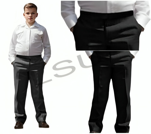 Boys half elasticated trousers - half,