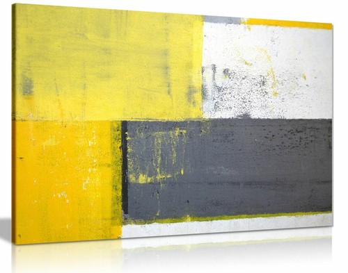 Grey and yellow abstract - and,