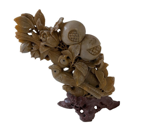 Chinese soapstone carving - soapstone,