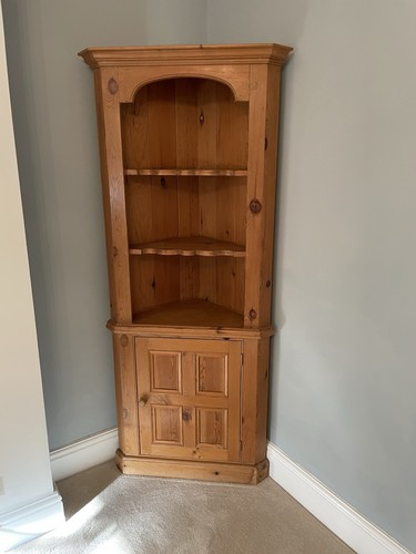 Solid pine corner unit with - pine,