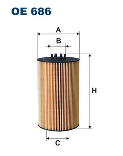 Fits filtron 686 oil filter - filtron, oe