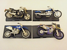 4 x Yamaha Maisto Die Cast Motorcycle Models - 1:28 - V Max TT250R 650 XVS YZ400