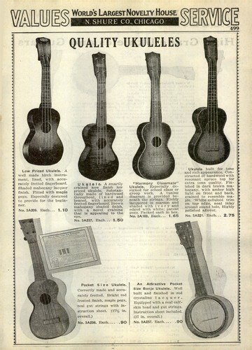 1938 paper ukulele banjo - ad,