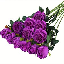 12x Realistic Artificial Rose