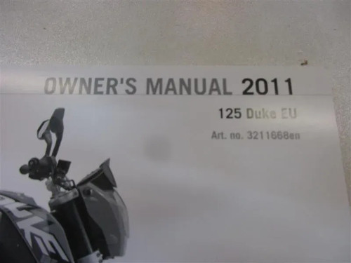 Ktm duke 125 - duke, manual