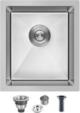 MESIDA 17 Inch Single Bowl Kitchen Sink SUS304 Undermount Stainless Steel Kitche