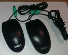 2-Pack Dell Logitech M-SAW34 M-S34 Black PS/2 Wired 2 Button Ball Mouse