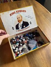 Vintage Cigar Box King Edward the Seventh (7th) Mild Tobaccos Button storage Box