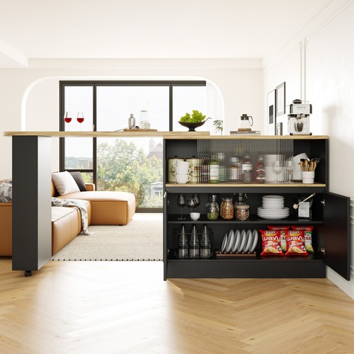 Mobile kitchen island with - island,