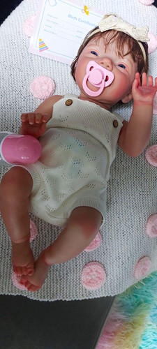 Beautiful reborn girl - girl, silicone