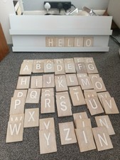 Wooden Display Shelf Message