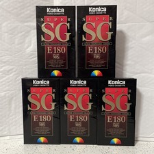 VHS Blank Tapes E 180 Konica