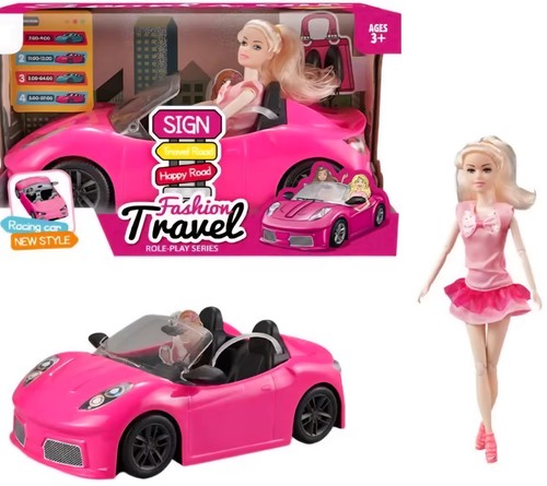 Pink convertible car glam - car,