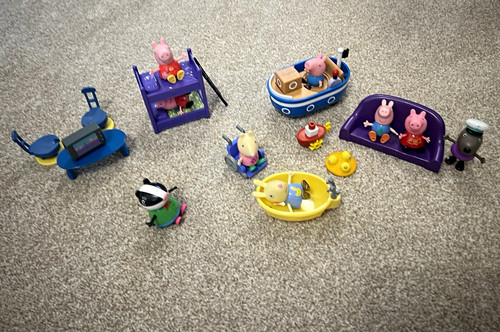 Peppa pig playset lot - playset,