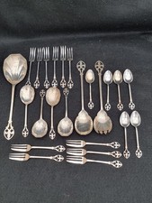 24 pieces mixed lot Antique Inc Pickle Forks and spoons epns