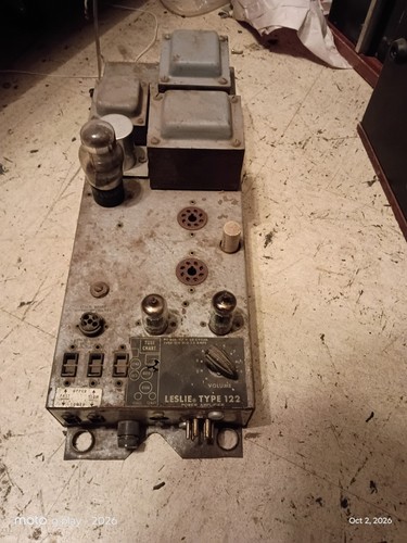 Leslie type 122 tube amplifier - type,