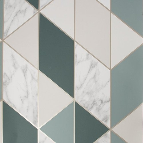 Marble geo dark green stripe - geo,