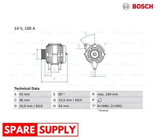 Alternator for peugeot 206 307 - alternator,