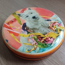 Vintage Hollands Toffee Tin - West Highland Terrier - Westie Dog