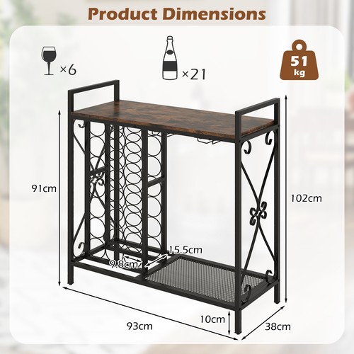 Floor standing wine bottle - standing,