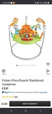 Fisher-Price CHM91 Roarin' Rainforest Jumperoo - Green