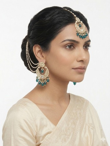 Teal indian bollywood bridal - indian,