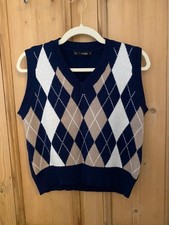ZAFUL Argyle Knit Sweater Vest
