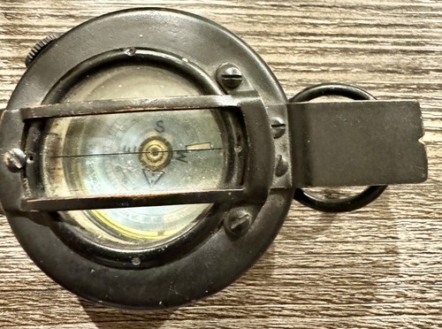 Vintage prismatic compass 1944 - vintage,
