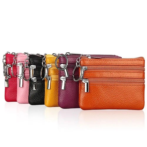 Women key ring leather - ring, mini