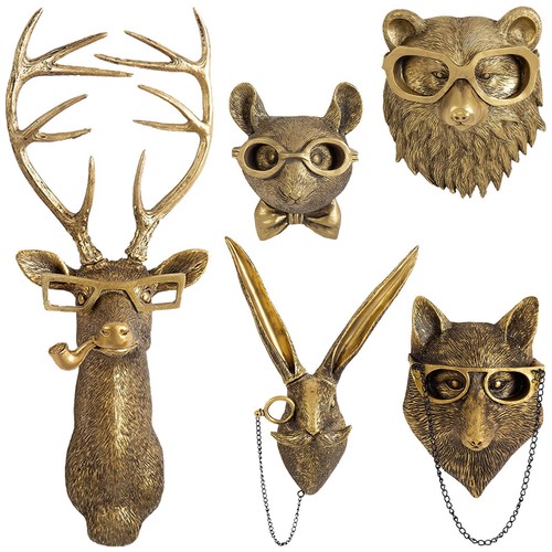 Guasdie animal heads wall - guasdie,
