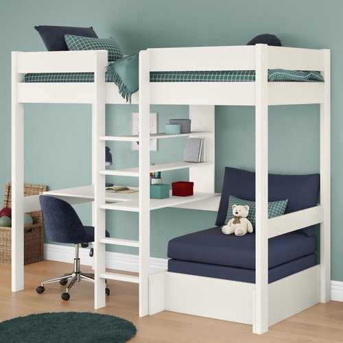 Kids stompa uno - white, high