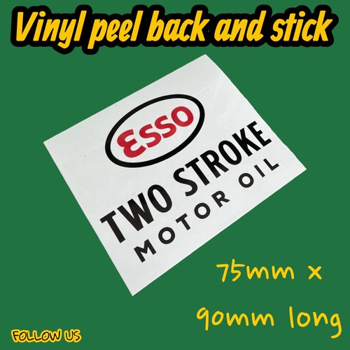 Esso two stroke oil vintage - esso,