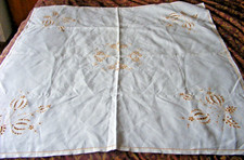 Vintage linen embroidered