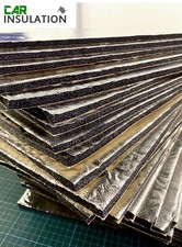 Car Engine Bay Bonnet Insulation Soundproofing Thermal 6 Sheets GlassMAT HTX