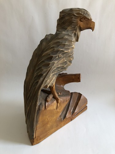 Large carved russian eagle - carved,