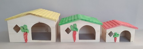 Hamster wooden house - hamster,