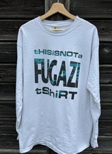 VTG 90s Fugazi ‘This is not a Fugazi t-shirt’ longsleeve REPRINT Gift for Fans