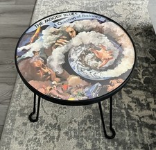 Retro Vinyl Record Side Table