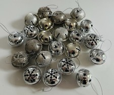 Christmas Tree Hanging Bells Decorations, Candy Cane Theme, 2 Sets