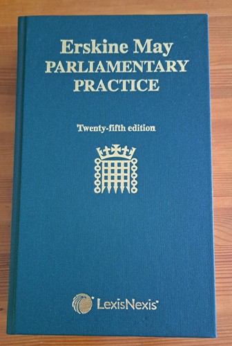 Erskine may parliamentary - may:,