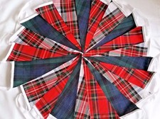 Tartan Bunting Fabric Vintage