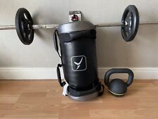 Home gym equipment: Barbell With 2 x 5kg Plates, 12 kg Kettlebell & Weighted Bag